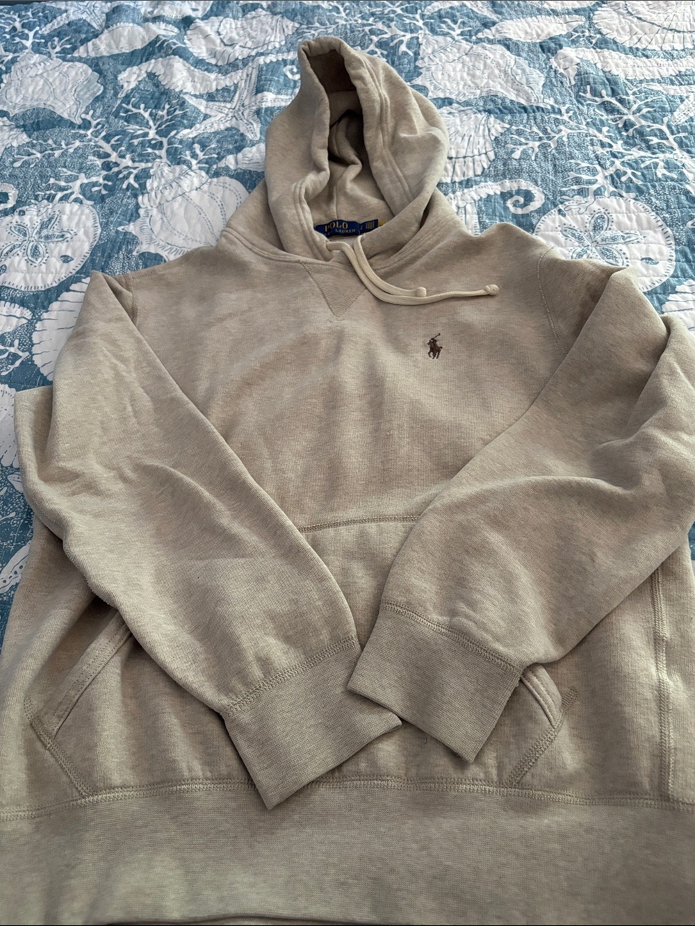 Polo by Ralph Lauren Beige Pullover Hoodie
